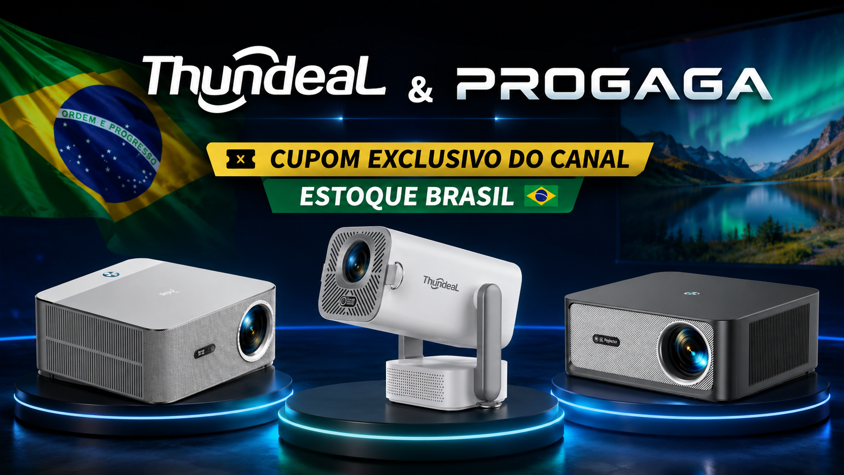 Lista de Projetores THUNDEAL E PROGRAGA (Estoque Brasil 🇧🇷) com Cupom Exclusivo do Canal para comprar no ALIEXPRESS !!