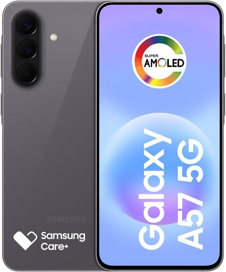 Celular Samsung Galaxy A57 5G 256GB, 8GB RAM, Câmera Tripla de até 50MP OIS, Selfie de 12MP Video HDR, IP68, Tela Super AMOLED 6.7", NFC, Recursos AI, Até 6 Atualizações de Android e Segurança (Cinza)