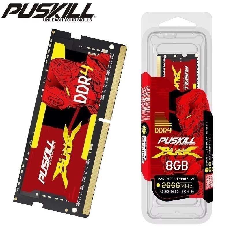 Memória RAM para notebook Puskill DDR4 8GB 3200MHZ