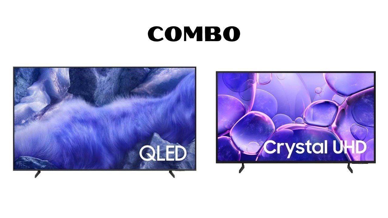 Samsung Combo Vision AI TV 65" QLED 4K QEF1 2025 + Samsung Smart TV 43" Crystal UHD 4K U8100F 2025