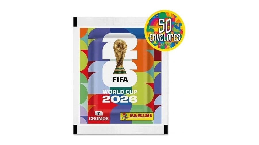Kit 350 Figurinhas Do Álbum Copa Do Mundo 2026 - 50 Envelopes