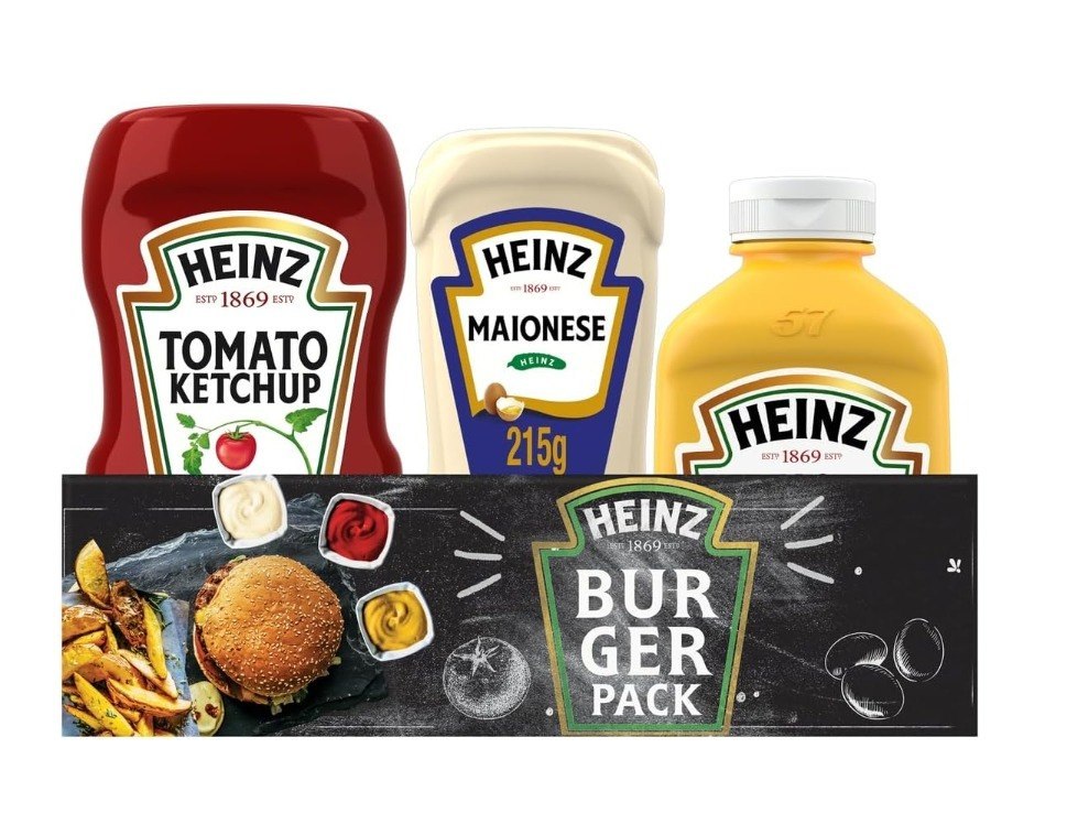 Heinz Pack Hamburguer Ketchup 397G + Maionese 215G + Mostarda 255gG