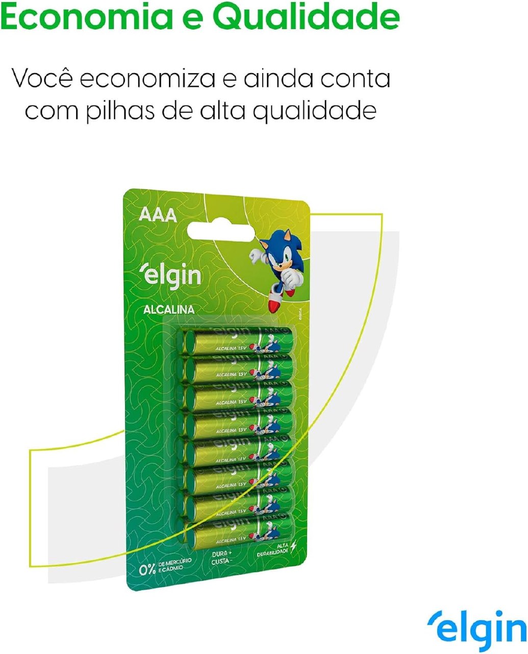 Amazon | Pilha Alcalina AAA com 16 unidades Elgin Palito