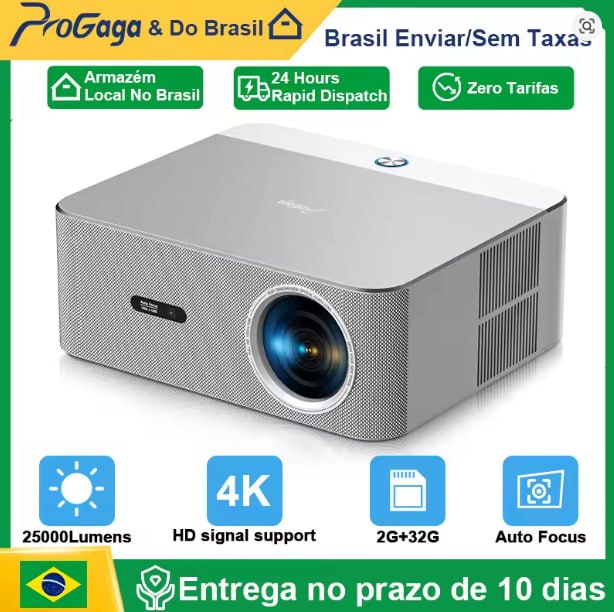 PROJETOR PROGAGA PG610W Full HD 1080P Projector Android 4K WiFi 2G 32G PG610W Beamer Home Theater Meeting Game Video Projector