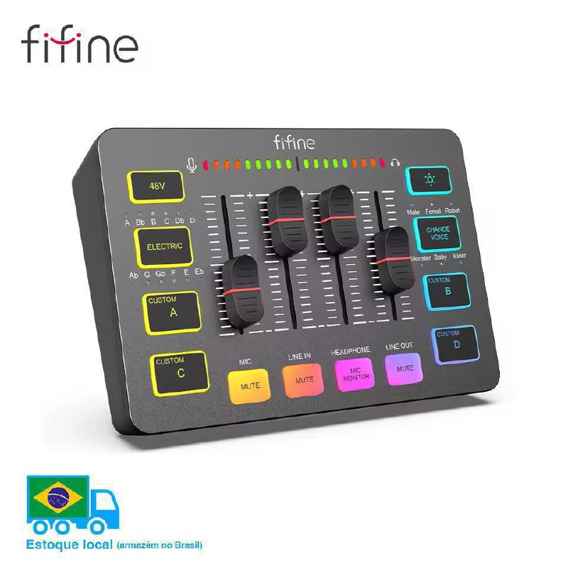 INTERFACE DE ÁUDIO FIFINE AMPLIGAME SC3