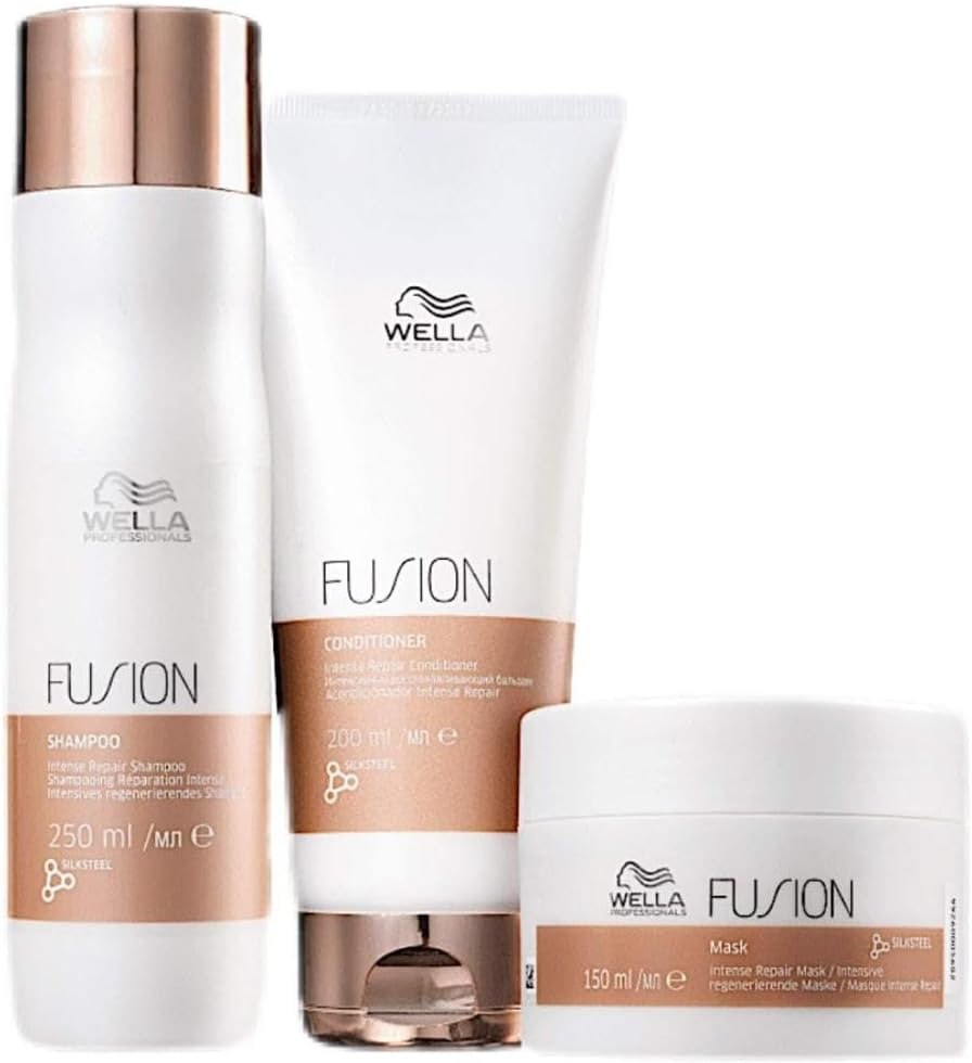 Kit Wella Professionals Fusion (Shampoo, Condicionador e Máscara)