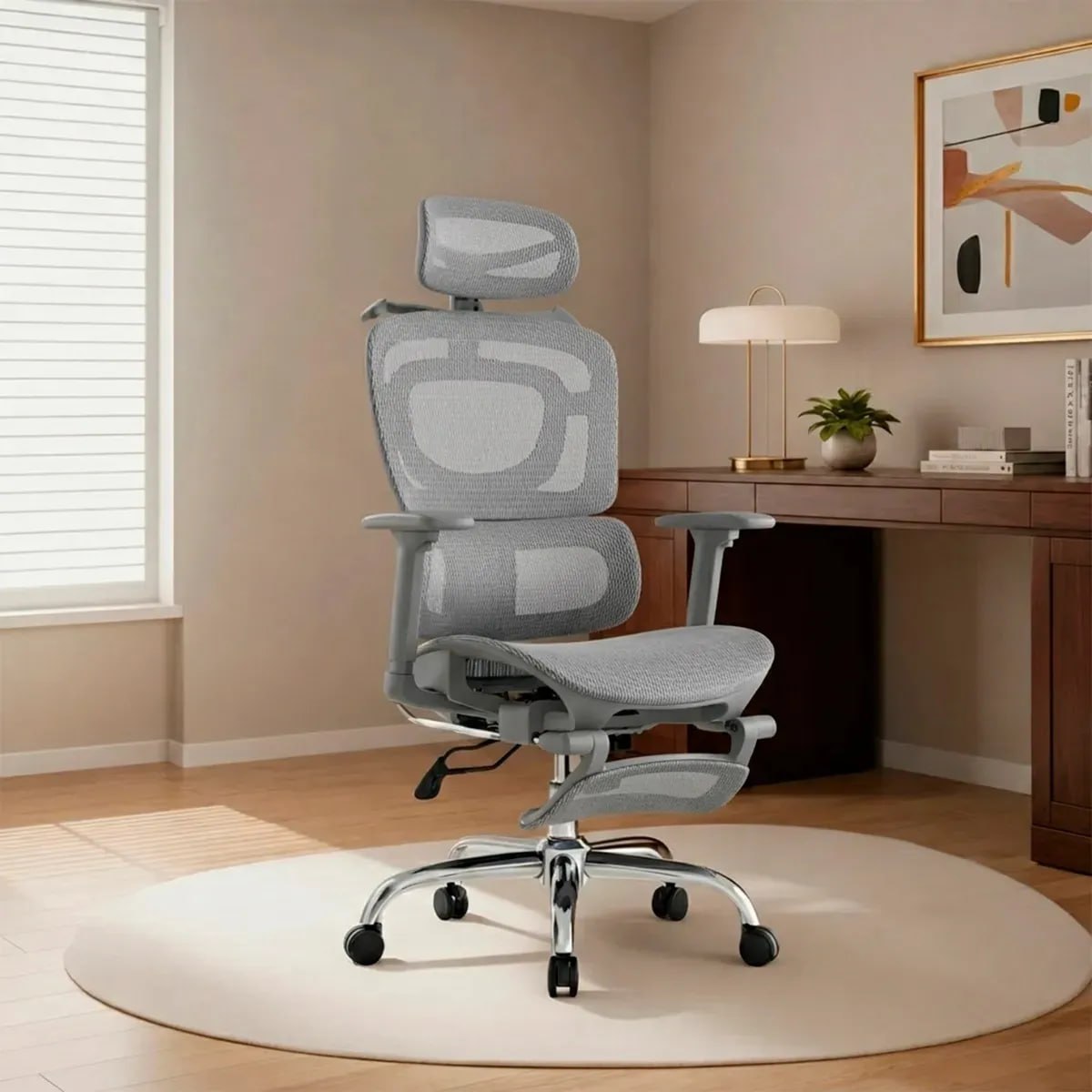 Cadeira De Escritório Ergonômica Giratoria Nr17 Malha Respirável - Corsair