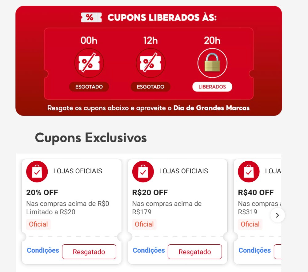 (RENOVADOS) NOVOS CUPONS SHOPEE LOJAS OFICIAIS !