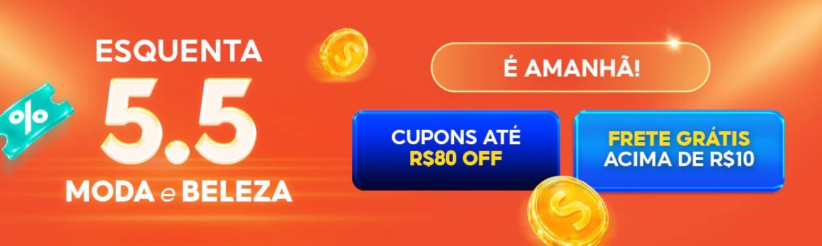 Começa Meia-noite! ESQUENTA 5.5 SHOPEE 🚨
