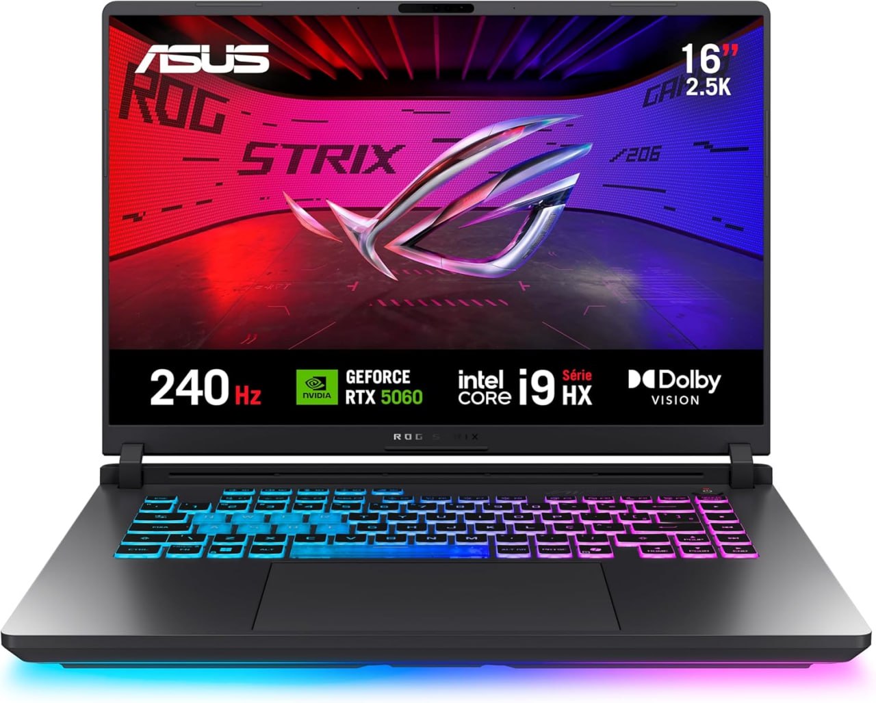 Notebook Gamer ROG Strix G16 G615JMR-S5001W i9-14900HX, 16GB, 512GB, RTX5060, 16″ 2.5k 240Hz – Win11
