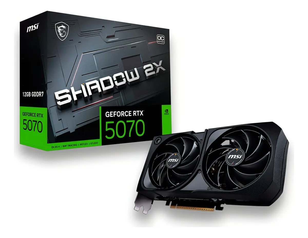 RTX 5070 Placa De Video Nv Rtx5070 12gb G7 192bits S 2x Oc Msi