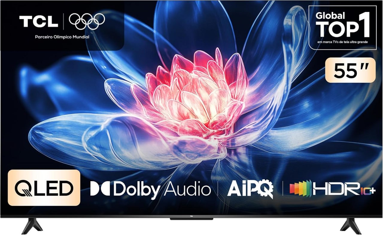 Smart TV TCL 55 Polegadas QLED 4K T6C