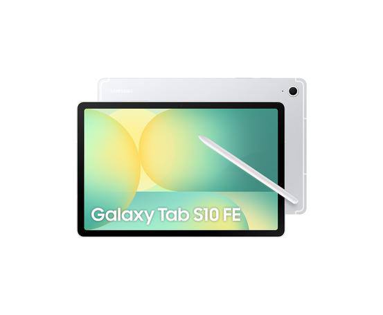 Tablet Samsung Galaxy Tab S10 FE, Prata, 128GB, 8GB RAM, Tela Imersiva de 10.9" 90Hz