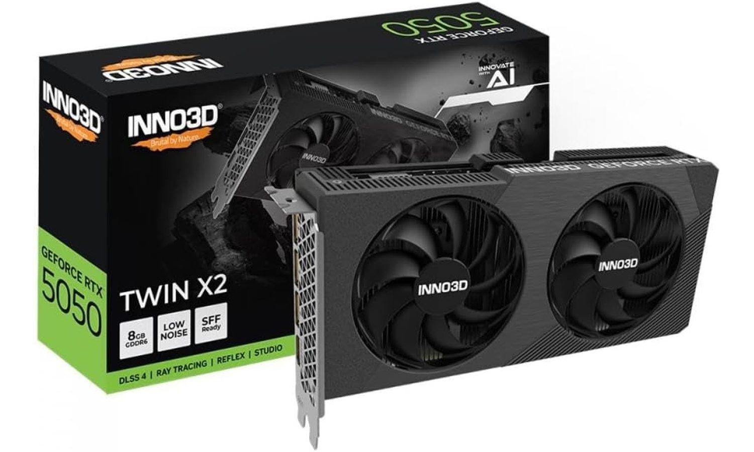 INNO3D Placa gráfica GeForce RTX 5050 Twin X2 8GB GDDR6