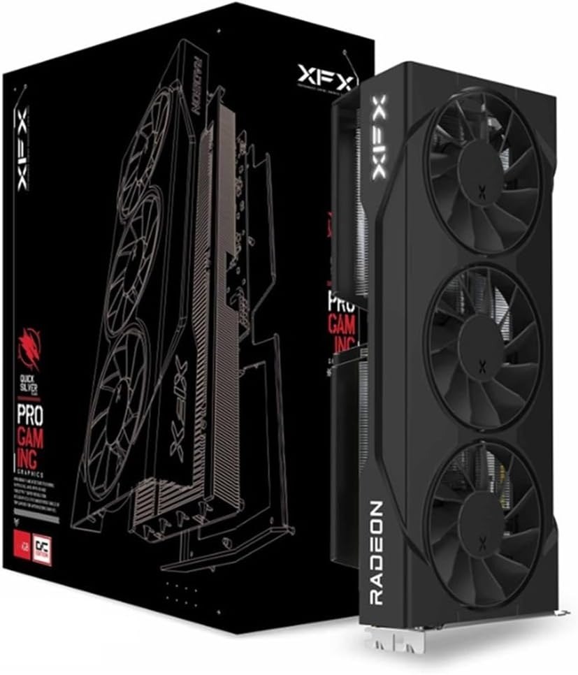 XFX Swift AMD Radeon RX 9060 XT OC Triple Fan Gaming Edition com 16GB