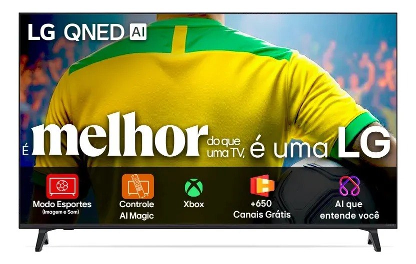 Smart Tv 4k 86 LG Qned73 Portal De Games Processador Ai 7 Ger8 4k Super Upscaling Google Cast Integrado Controle Ai