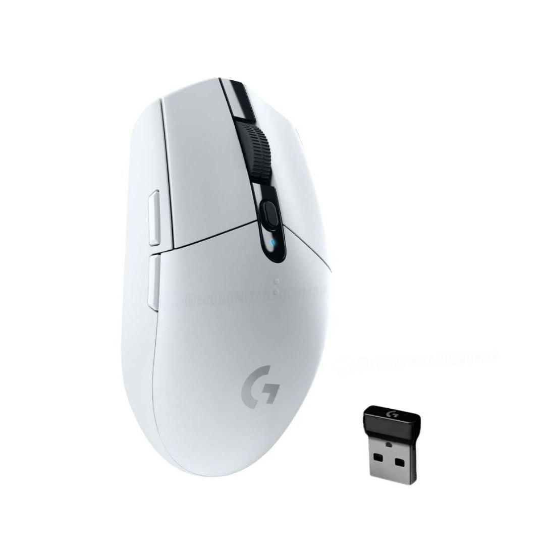 Mouse Gamer Sem Fio Logitech G305 Lightspeed, 12.000 DPI, 6 Botões Programáveis, Branco