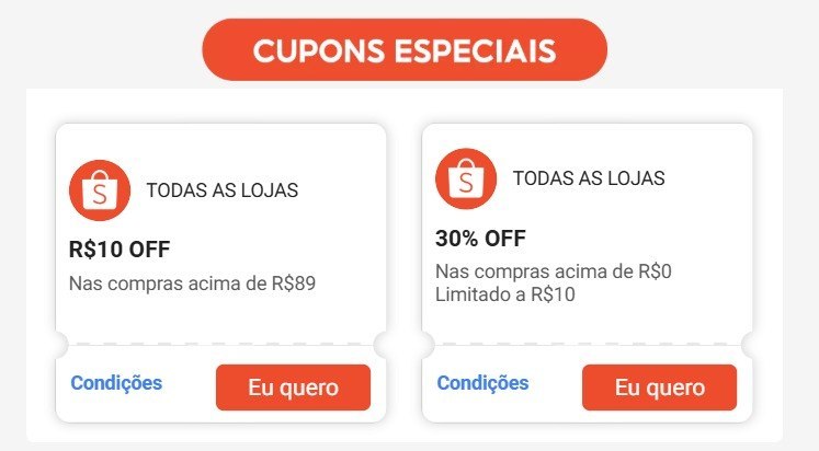 NOVO CUPOM SHOPEE!