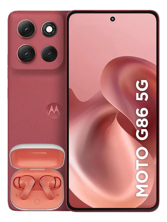 Celular Motorola G86 5G, 24GB(8GB RAM+16GB Ram Boost), 256GB, Tela 6.7'' + Moto Buds