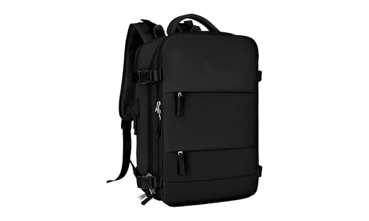 Mochila De Viagem Grande Impermeável, Com Porta Usb, Compartimento Para Sapatos, Bolsa Para Objetos úmidos, Mochila Para Notebook, Mochila Feminina, Cor Preto