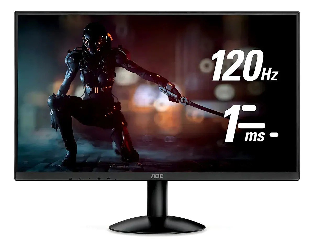 Monitor Gamer Aoc 21.5'' Full Hd Gaming 120hz 1ms 22b30hm23 Cor Preto