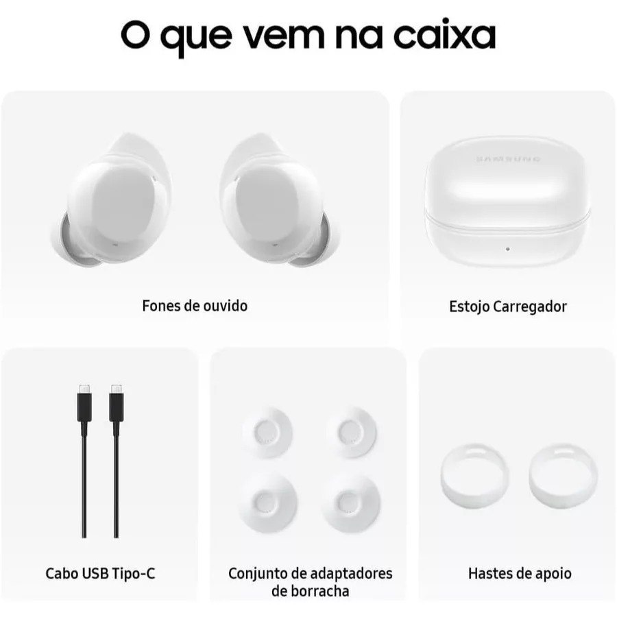 Fone de Ouvido Sem Fio Samsung Galaxy Buds Core Branco