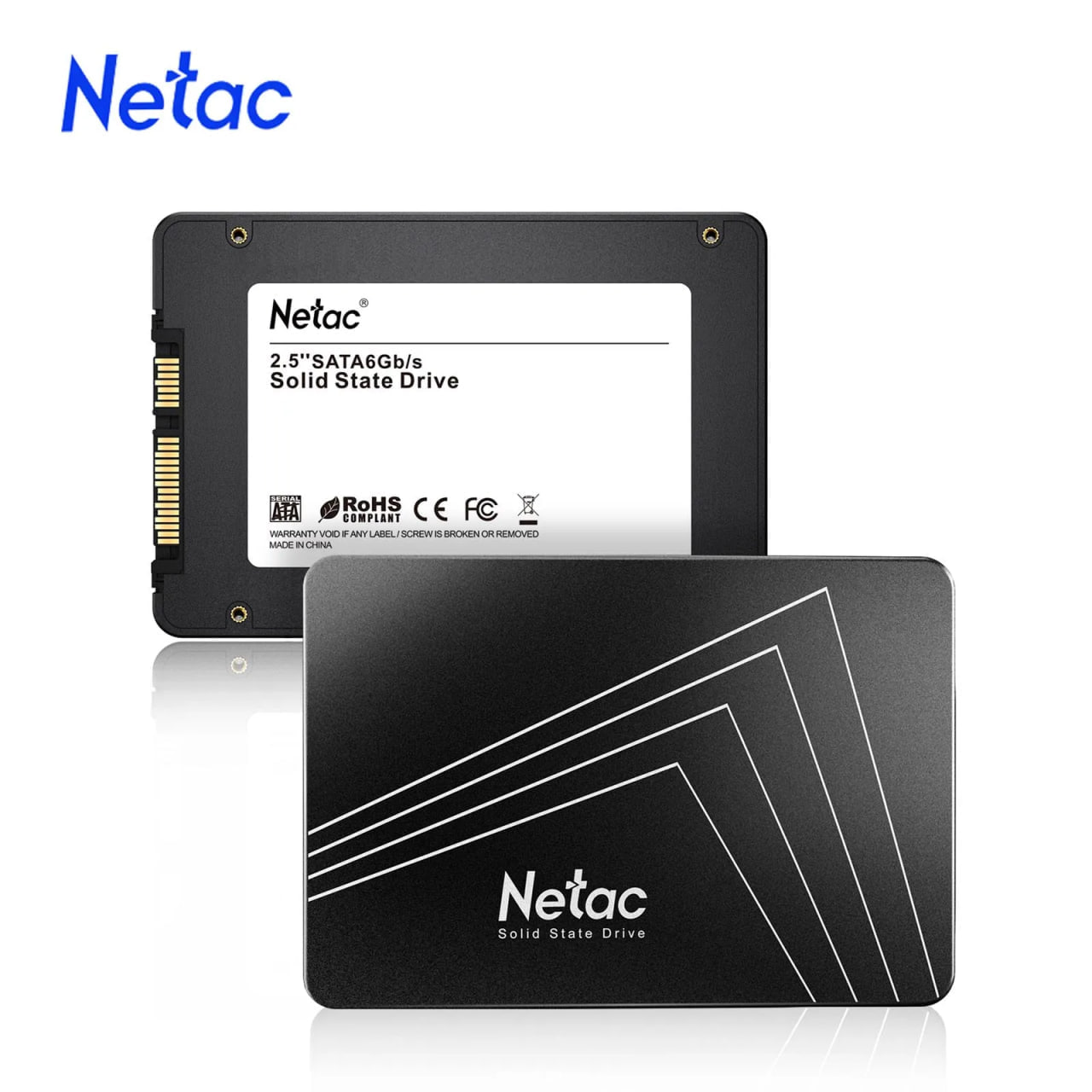 Netac 128gb 256gb 512gb 1tb 2tb ssd sata sata3 2.5 Polegada disco rígido de estado sólido interno ssd para desktop