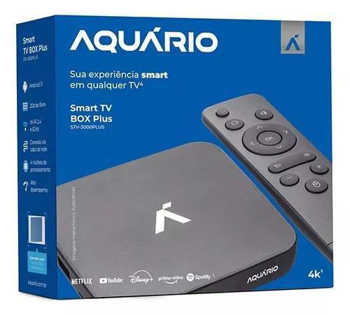 Tv Box Aquário Stv-3000 Plus 4k 16gb Preto Com 2gb Ram (Recomendado pra IPTV e Apps Alternativos) Não recomendo para Streamings Oficiais como Netflix