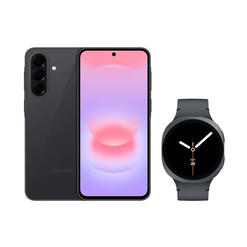 Galaxy A37 5G (256GB) - Preto + Galaxy Watch8 BT 44mm - Grafite