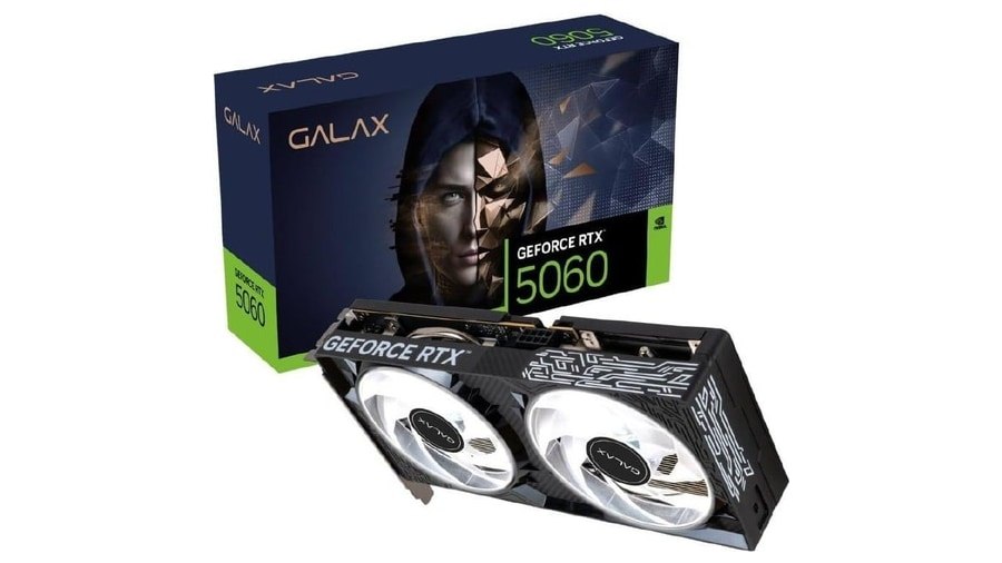 Placa de Vídeo GALAX Nvidia GeForce RTX 5060 1-Click OC V2 8GB GDDR7