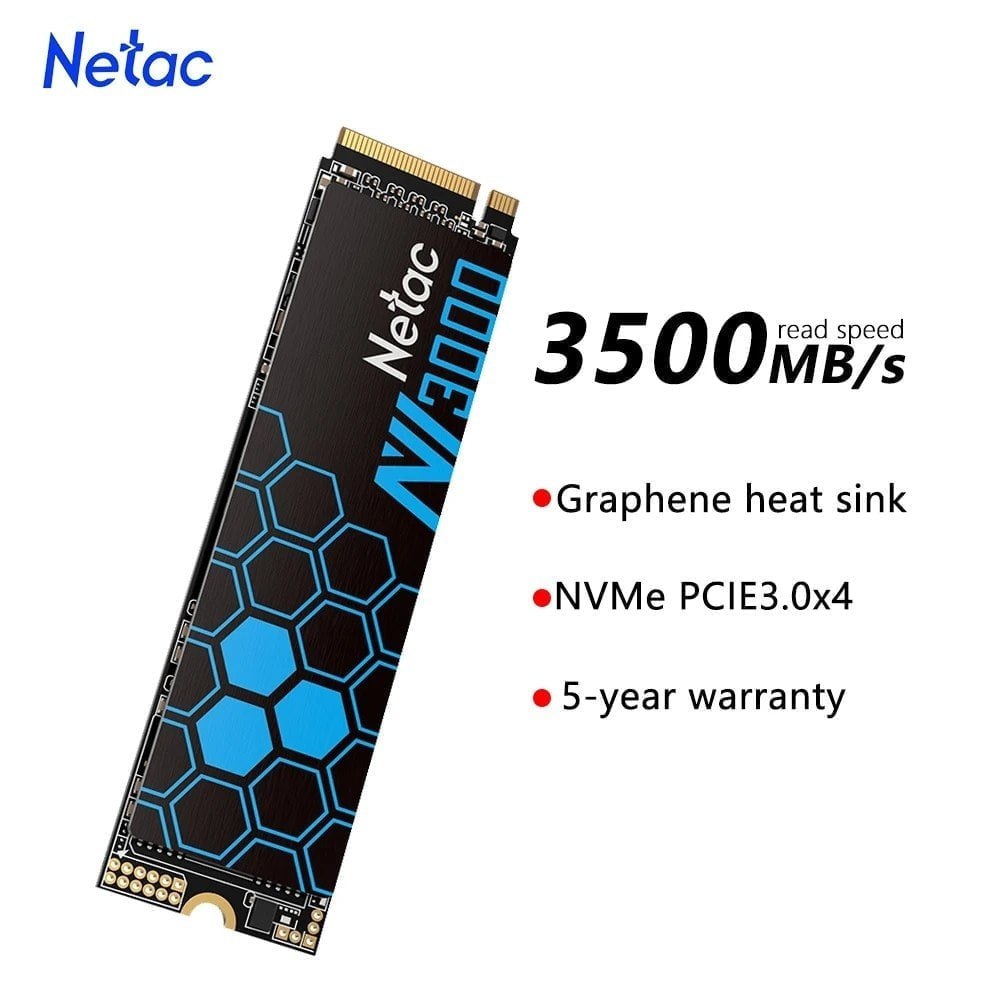 SSD NVME 500GB Netac NV3000 Gen4 3500MB/s