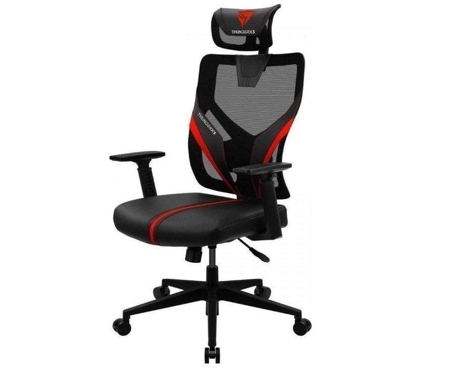 Cadeira Ergonômica Yama1 Vermelha ThunderX3