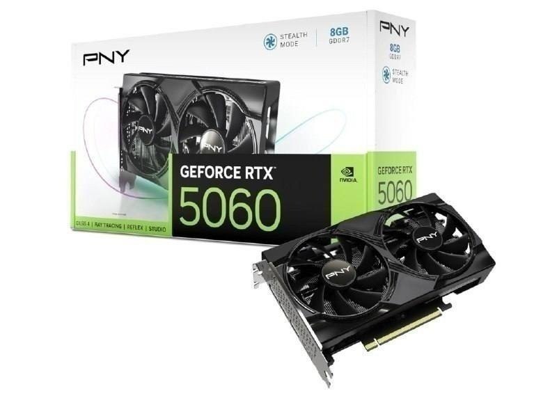 Placa de Vídeo NVIDIA GeForce PNY RTX 5060 8GB DUAL FAN OC Blackwell