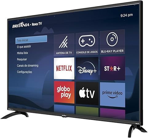Smart TV 42” Britânia Roku TV Dolby Audio
