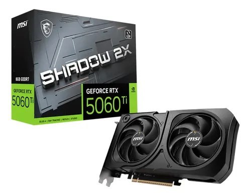 Placa De Vídeo Msi Geforce RTX 5060 Ti 8GB Shadow 2x Gddr7