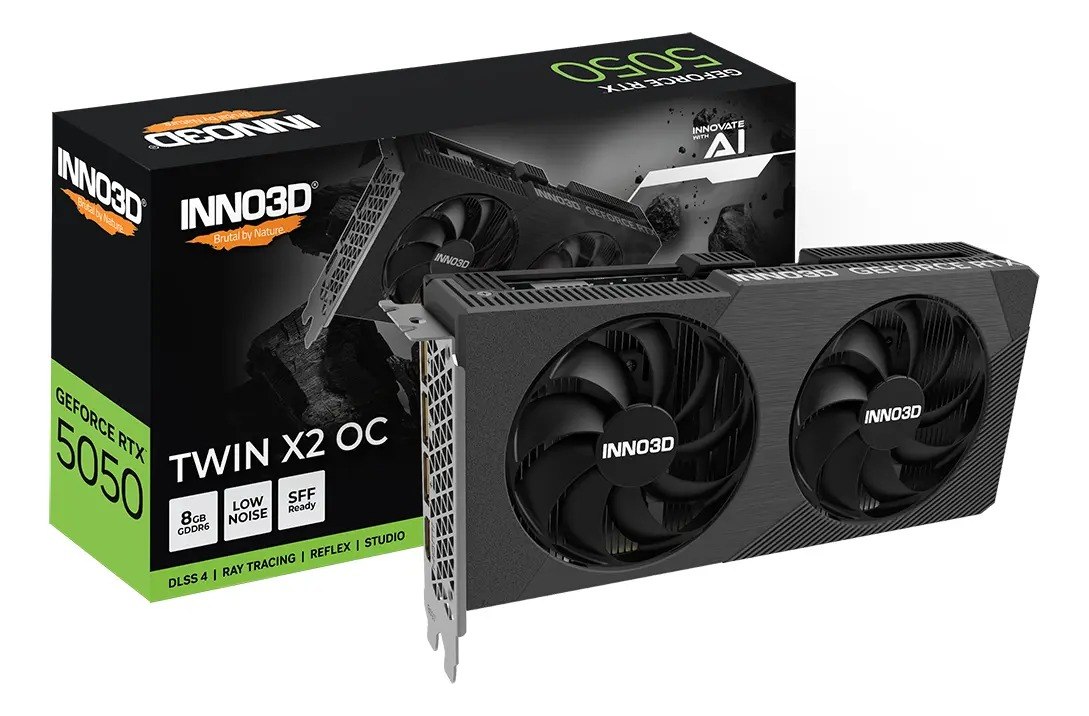 Placa de Vídeo INNO3D RTX 5050 TWIN X2 8GB