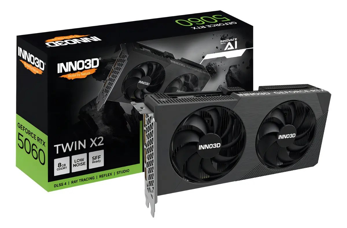 RTX 5060 INNO3D Twin X2 8GB GDDR7 128-bit