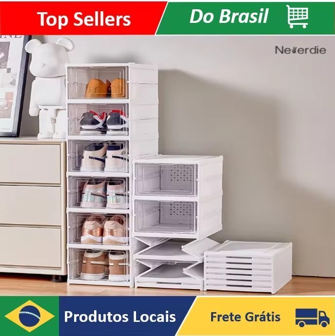 Kit Layer Shoe Box Folding Transparent Storage Shoe Rack Stackable Dust Proof Dormitory-Neverdie store