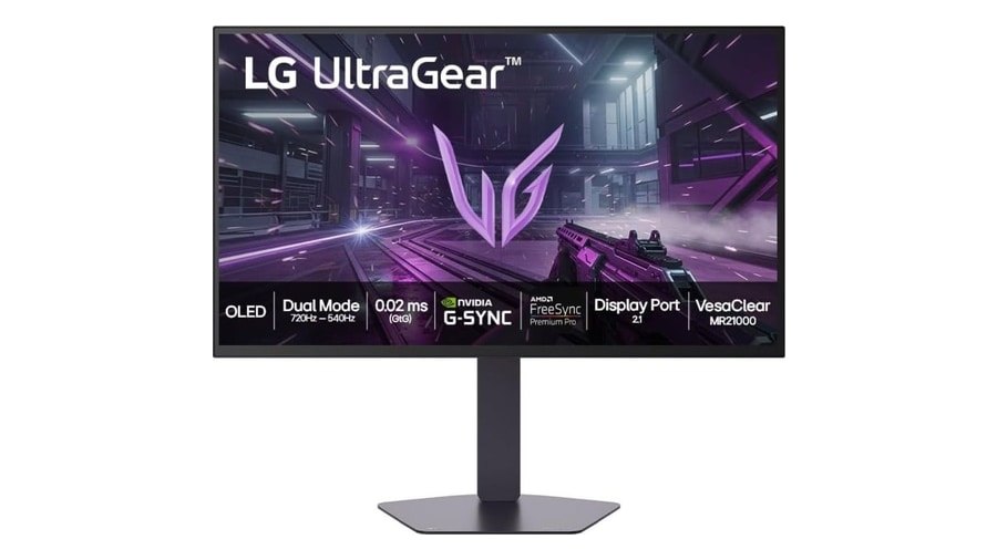 Monitor LG OLED UltraGear™ 27GX790B-B 27", 540Hz Dual-Mode, QuadHD, 0.02ms (GtG), NVIDIA G-SYNC, AMD FreeSync Premium Pro, Vesa ClearMR21000, HDR True Black 500