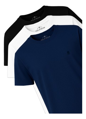 Kit 3 Camisetas Masculinas Polo Wear