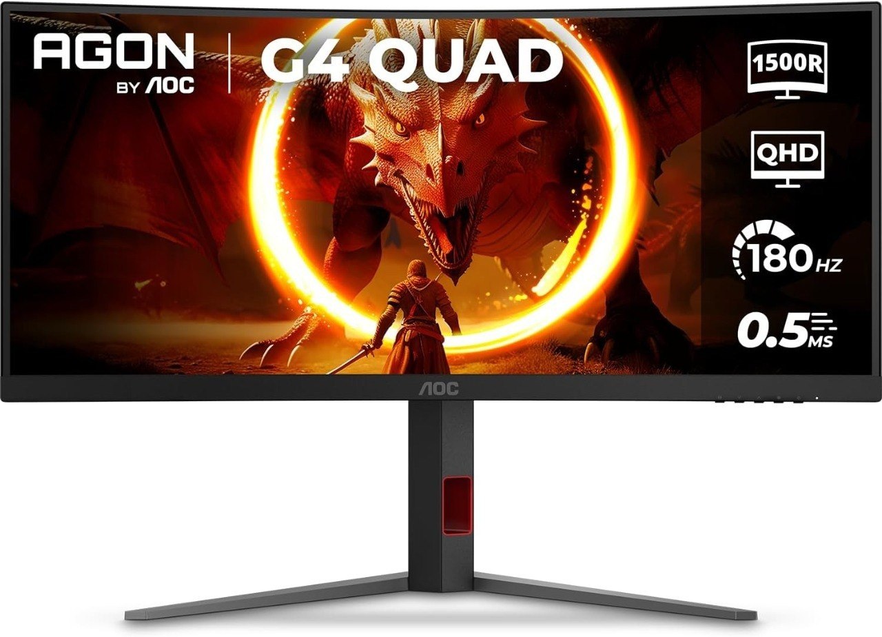 Monitor Gamer Curvo AOC Gaming U34G4C 34" WQHD