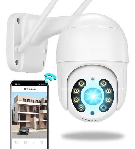 Câmera Ip A8 Icsee Infravermelho Prova D'água Externa Wifi Hd Cor Branco