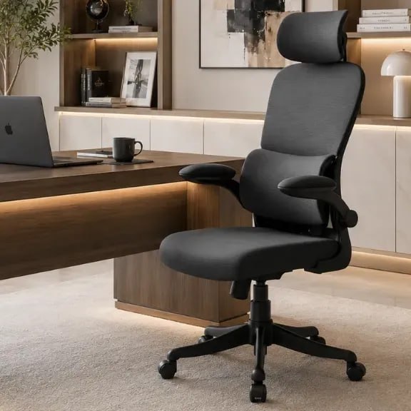 Cadeira Escritório Ergonômica Maat Brand Com Suporte Lombar