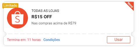 NOVO CUPOM SHOPEE - PARA TODO SITE