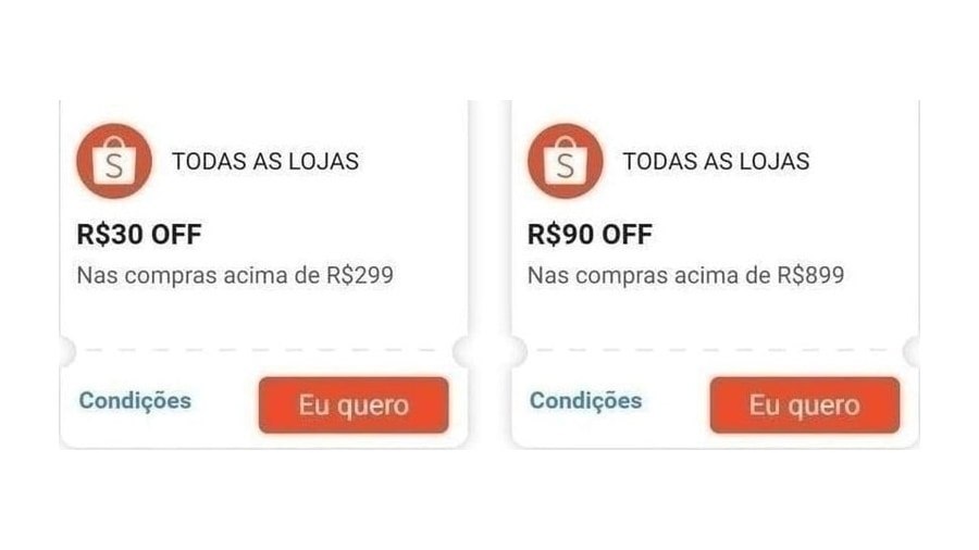 NOVOS CUPONS DE DESCONTO NA SHOPEE
