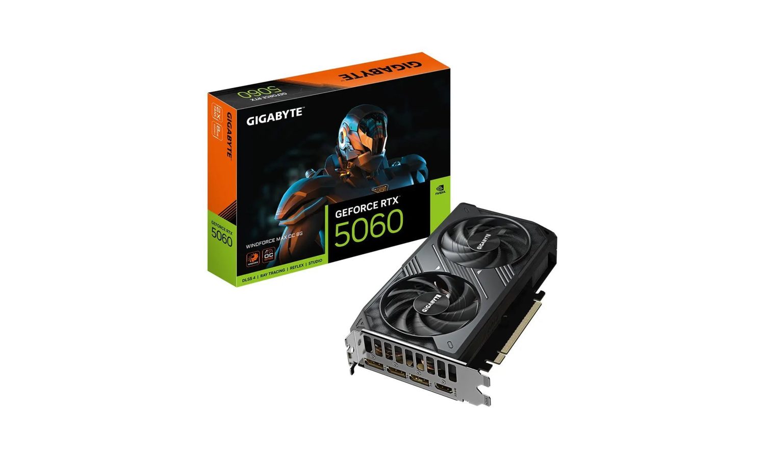 Placa De Vídeo Gigabyte Rtx 5060 Windforce Max Oc 8gb Gddr7