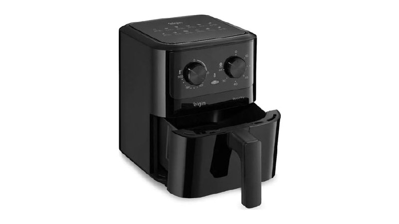 Fritadeira Elétrica Air Fryer Quad Fry 4,2 L,1400w Preto Elgin