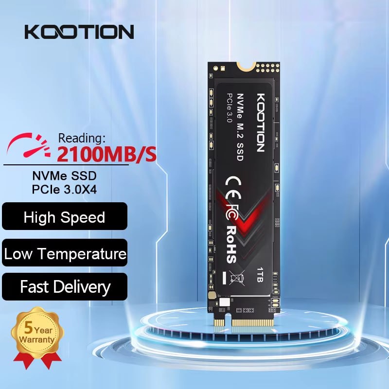 SSD 1TB NVME KOOTION M2 2100Mb/s Gen3 PCIe 3.0X4