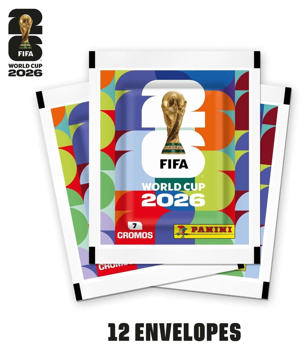 APP - Blister com 12 Pacotes de Figurinhas Copa do Mundo Fifa 2026 EUA Pré-Venda