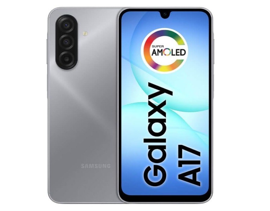 Celular Samsung Galaxy A17, 128GB, 4GB, 50MP Tela 6.7", IP54 - Cinza